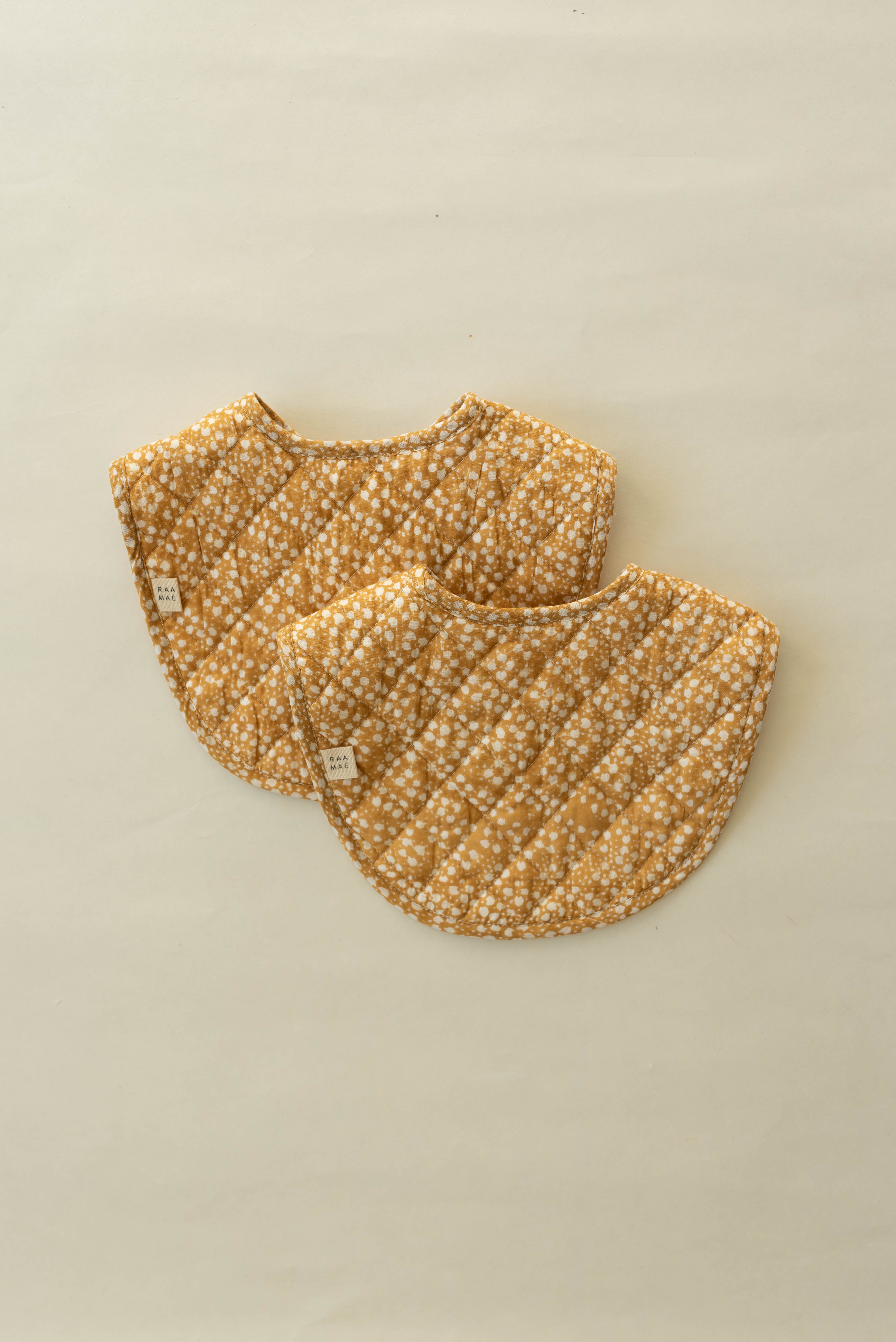 Phool Bib - Mustard (Set of 2) - Sample Print